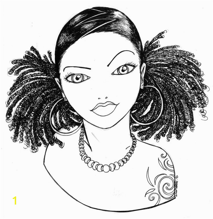 Black Art Black Girl Coloring Pages Babette