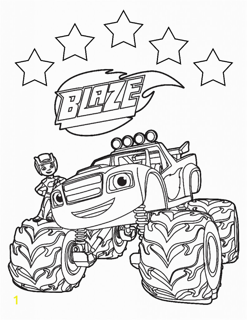 blaze and the monster machine coloring pages