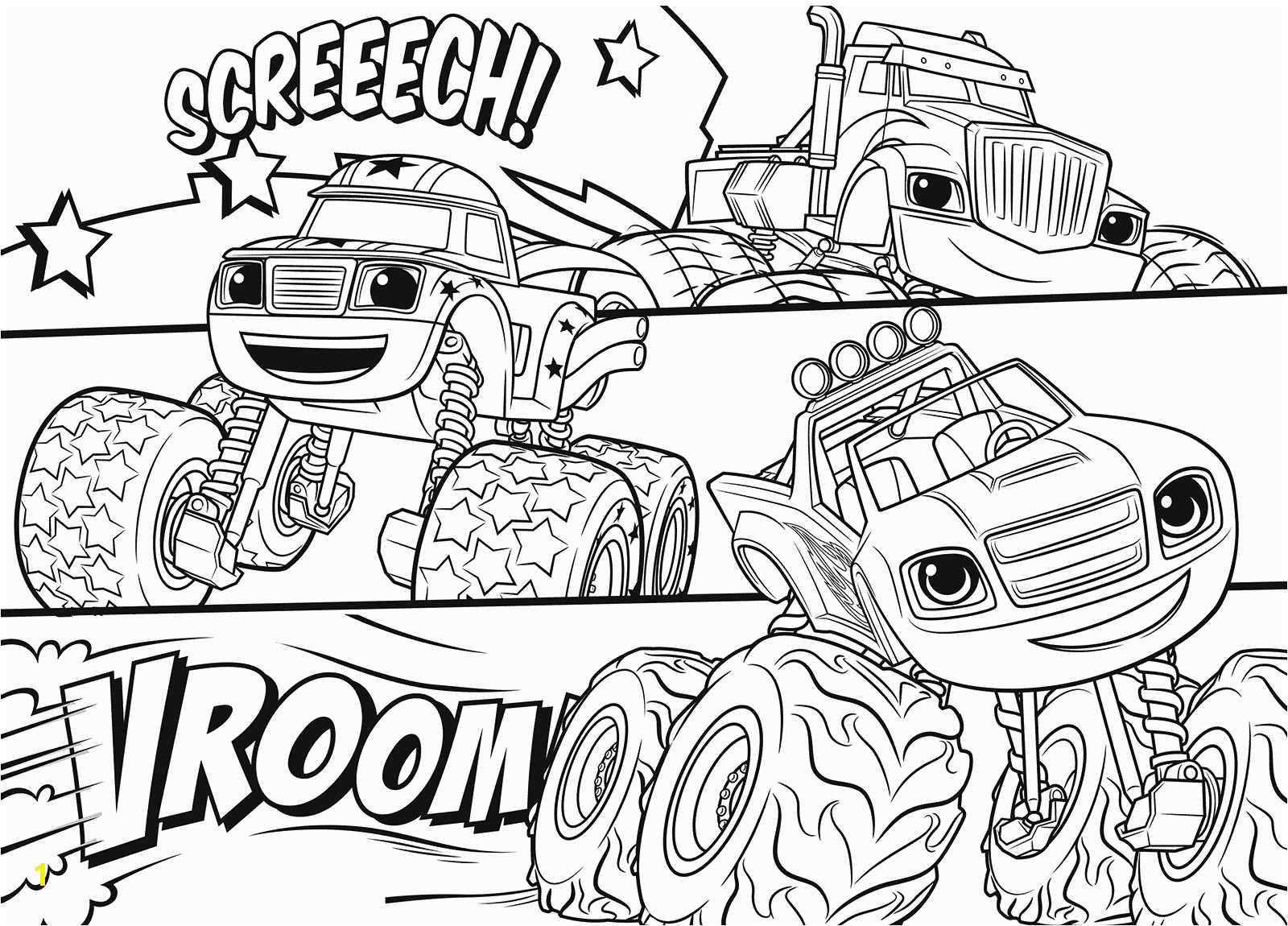 Blaze and the Monster Machines Coloring Pages Printable Blaze and the Monster Machines Printable Coloring Pages