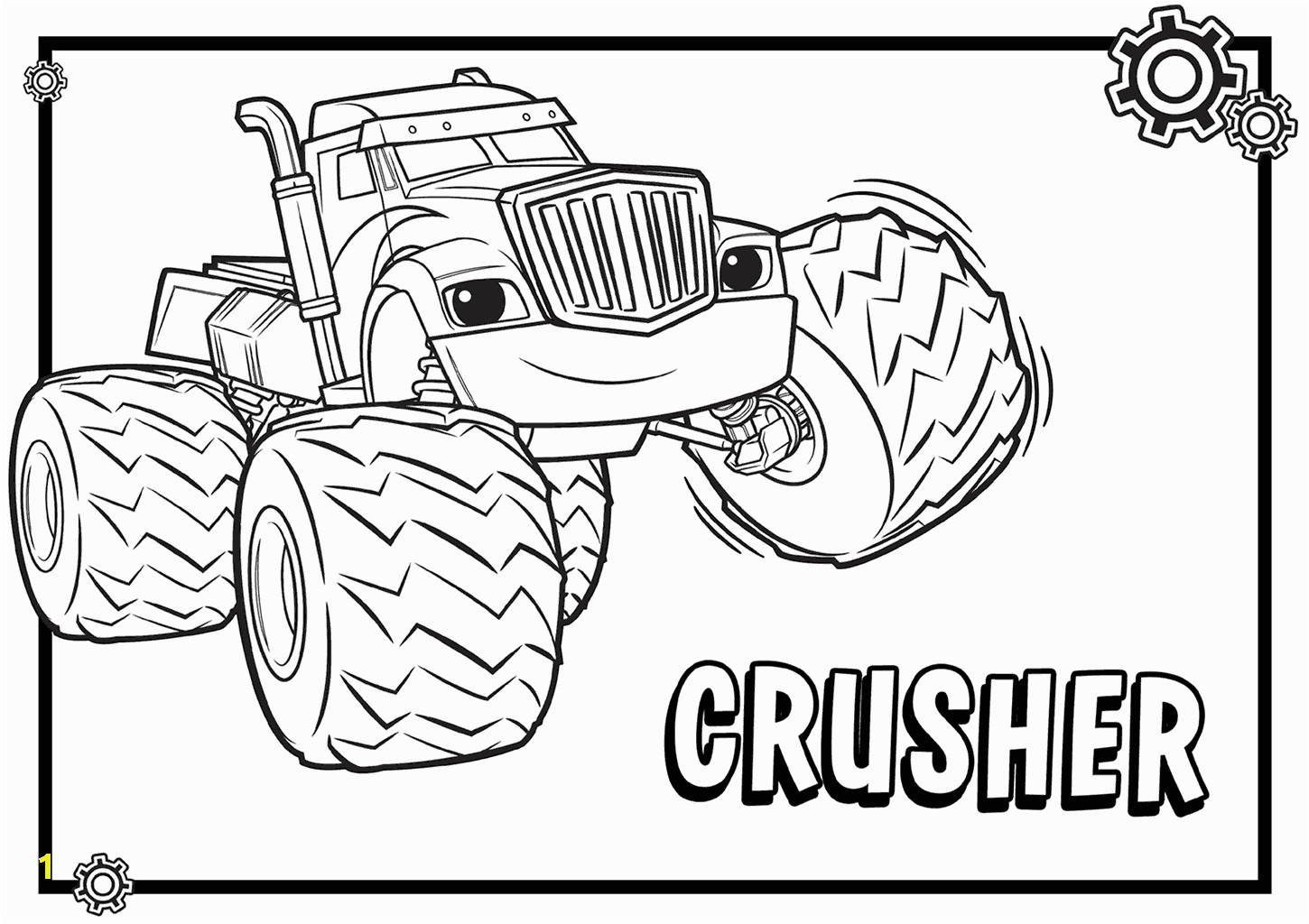 blaze and the monster machines coloring pages