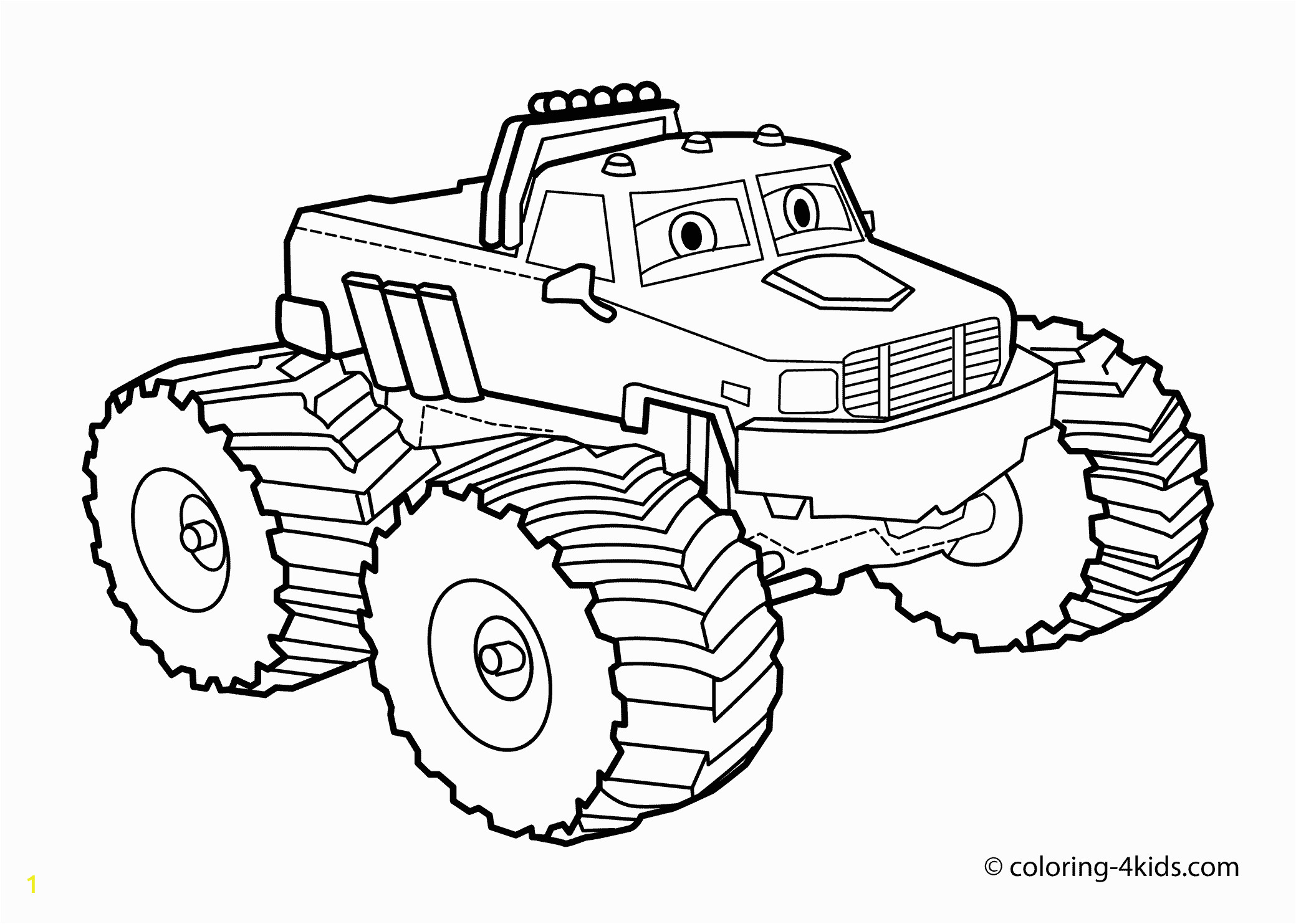 monster truck coloring pages for kids