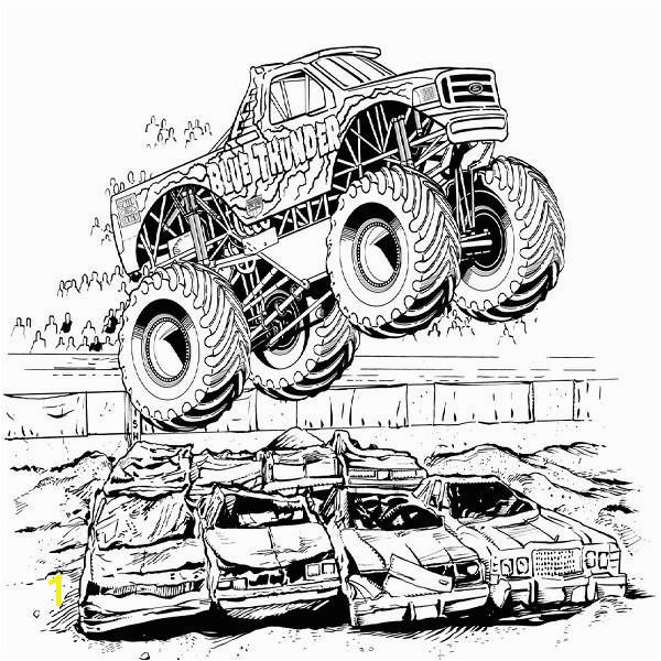 Blue Thunder Monster Truck Coloring Pages Pin by Julie Gomes On Lowrider and Other Cars to Color