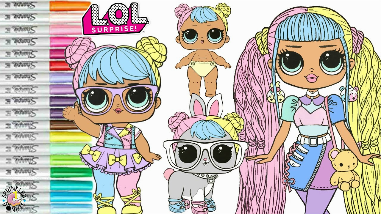 Bon Bon Lol Doll Coloring Page Lol Surprise Dolls Coloring Book Page Lol O M G