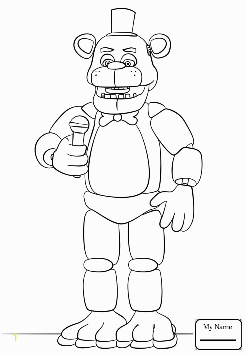 fnaf coloring pages golden freddy