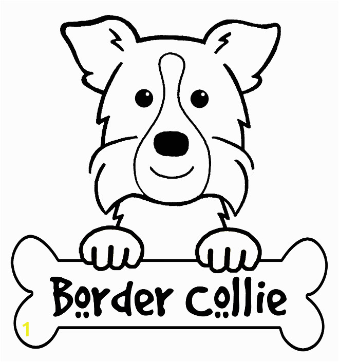 border collie coloring pages