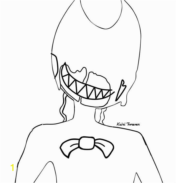 Boris Bendy and the Ink Machine Coloring Pages Corrupted Bendy