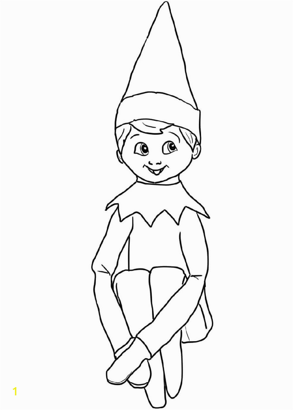 Boy Elf On the Shelf Coloring Pages Baby Elf the Shelf Coloring Pages Design Collection