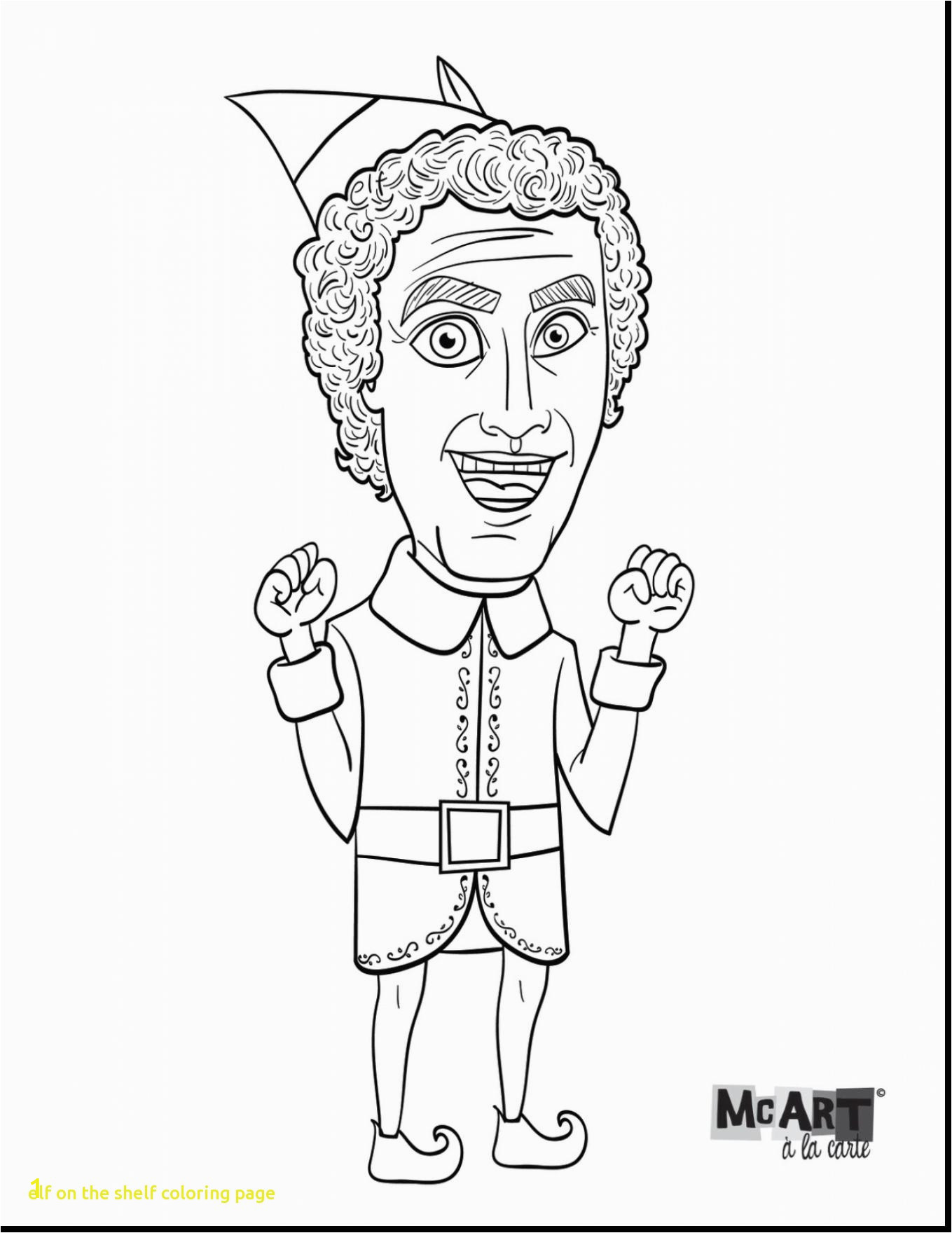 boy elf on the shelf coloring pages
