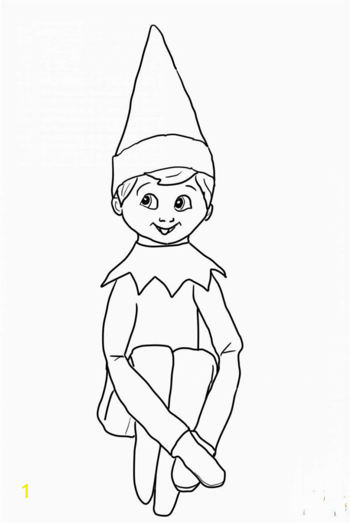 Boy Elf On the Shelf Coloring Pages Cute Boy Elf On the Shelf Coloring Pages with Elf On the