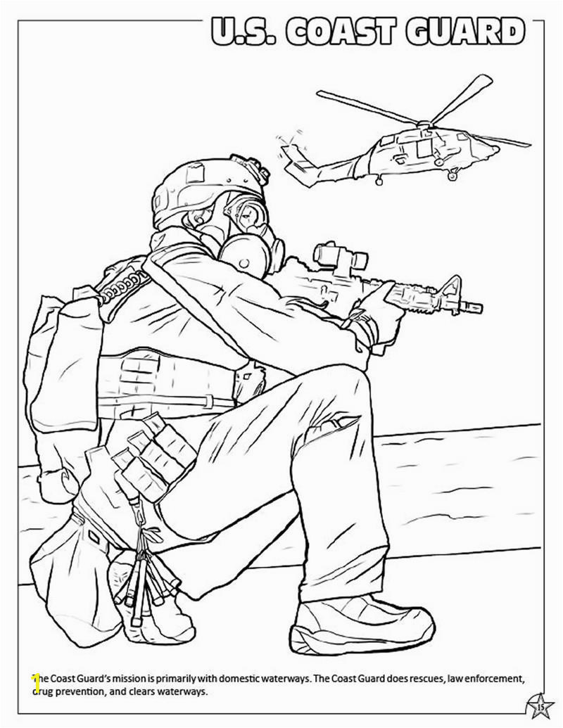 military armed forces coloring book