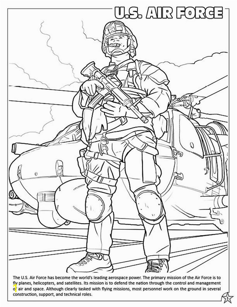 armed forces coloring book