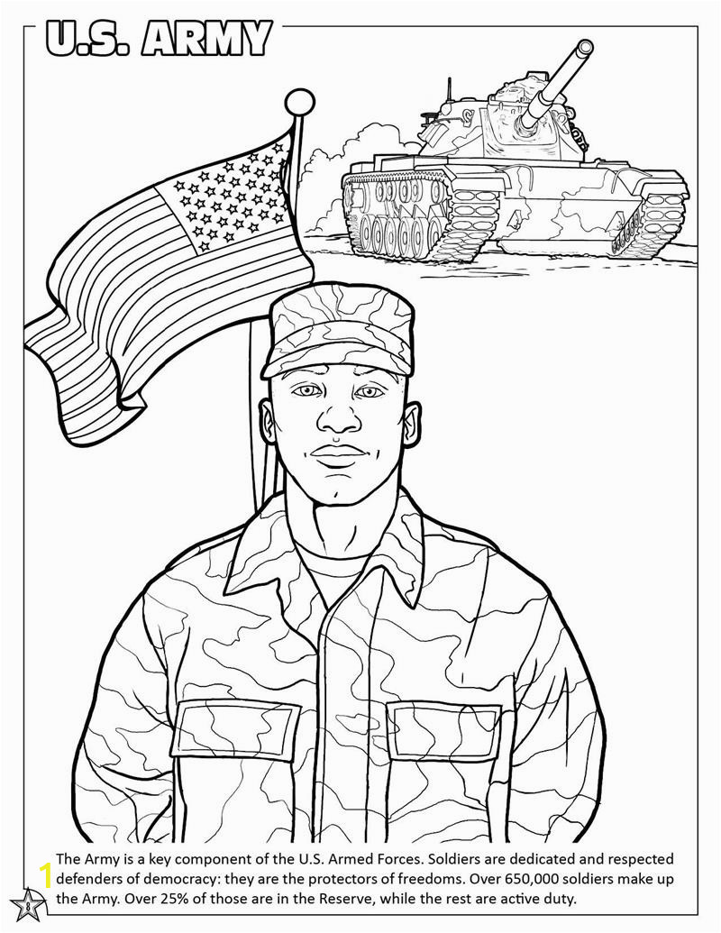 military coloring book