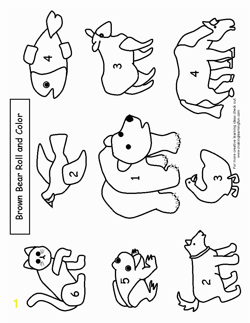 Brown Bear Brown Bear Coloring Pages Brown Bear Brown Bear What Do You See Coloring Page