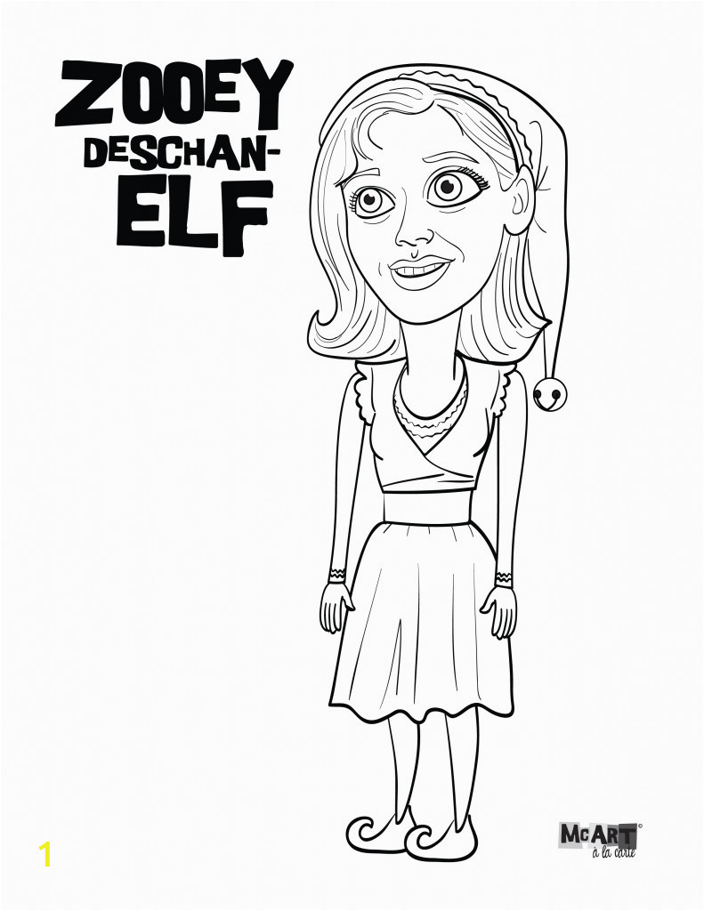 Buddy the Elf Movie Coloring Pages Buddy the Elf & Jovie Coloring Pages