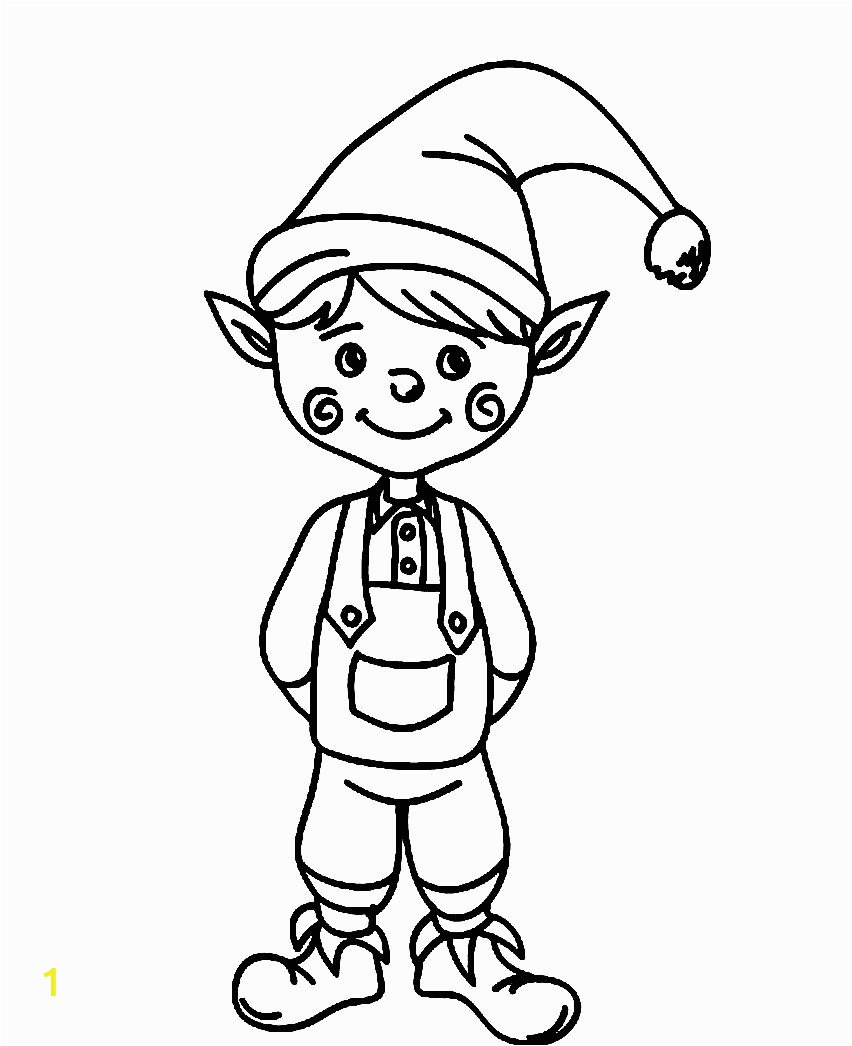 Buddy the Elf coloring page