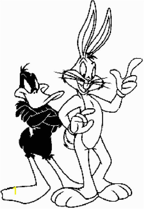 bugs bunny and daffy duck coloring