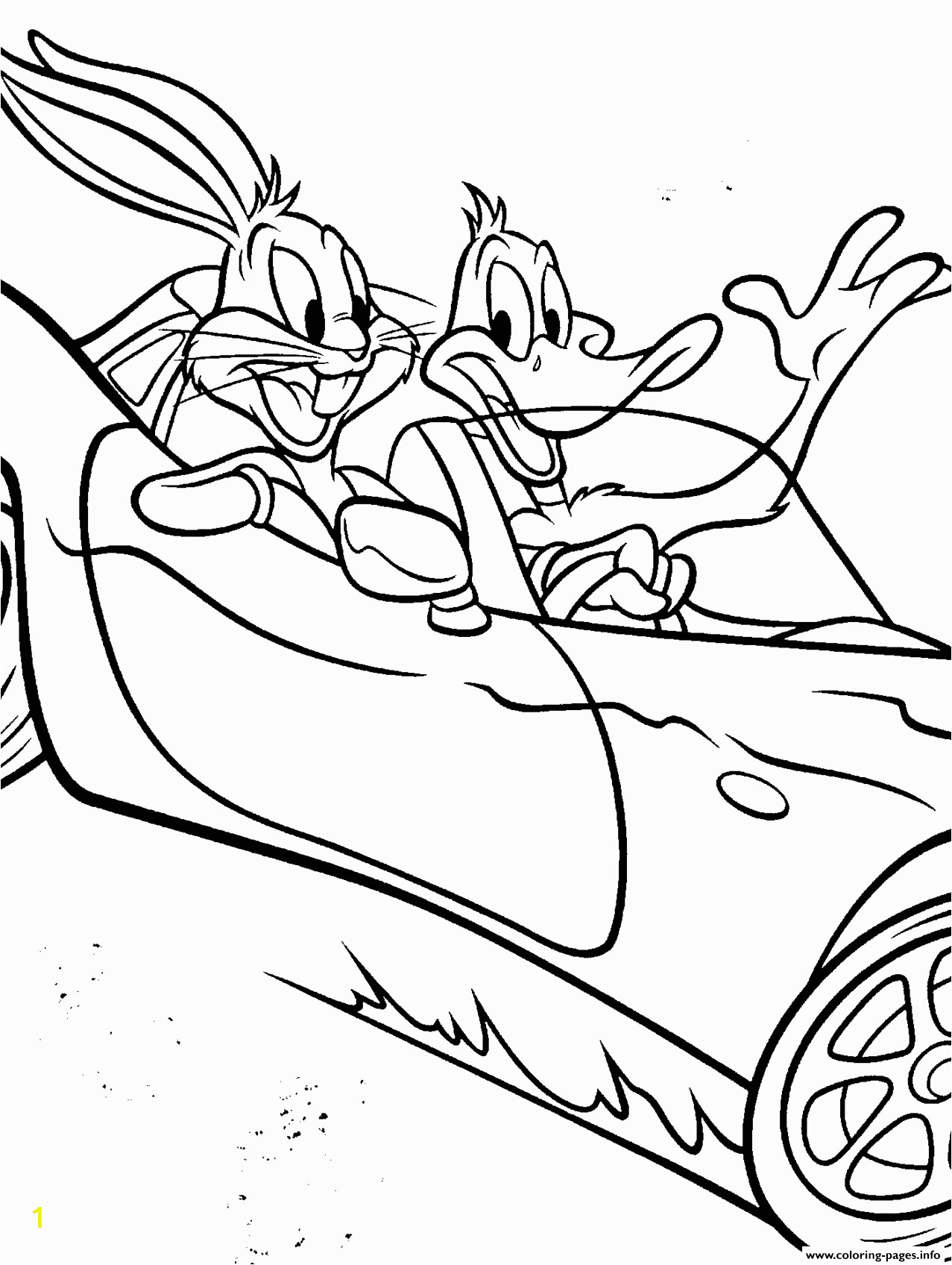 daffy duck and bugs bunny pictures of looney tunes s44cb printable coloring pages book 8957