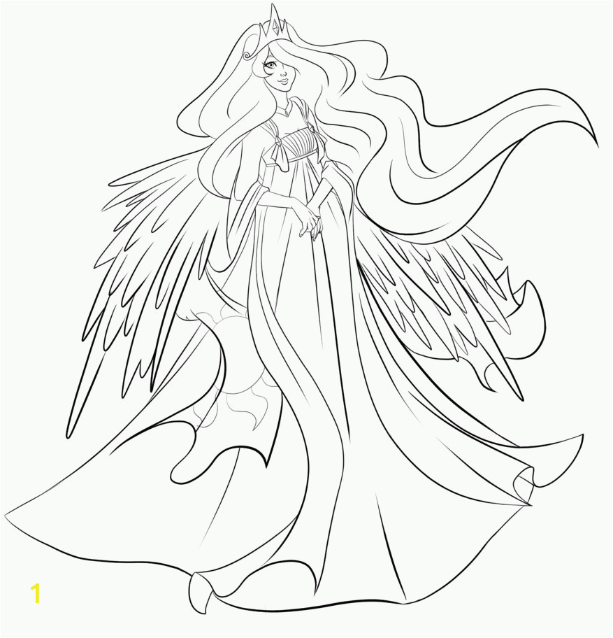 Celestia My Little Pony Coloring Pages Princess Celestia Coloring Page Coloring Home