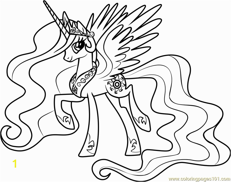 princess celestia coloring page