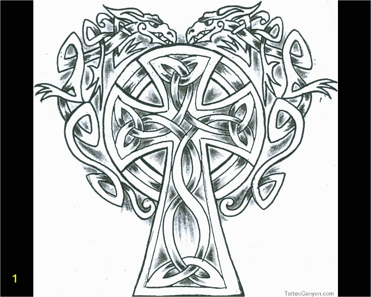 celtic cross drawing