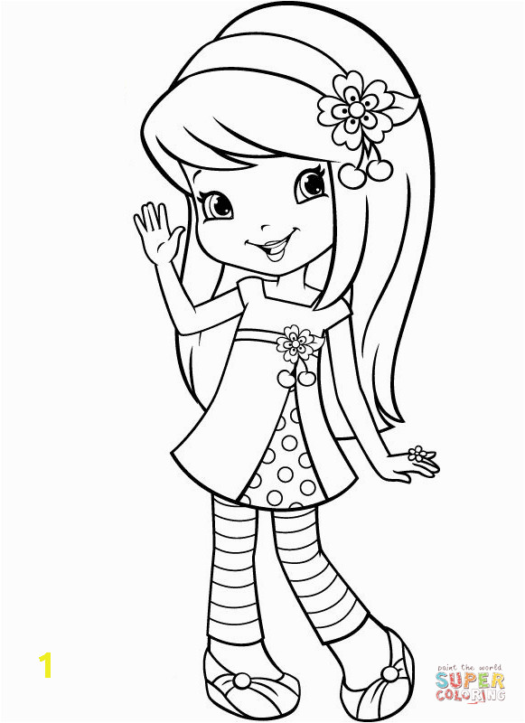 Cherry Jam Strawberry Shortcake Coloring Pages Strawberry Shortcake Cherry Jam Coloring Page