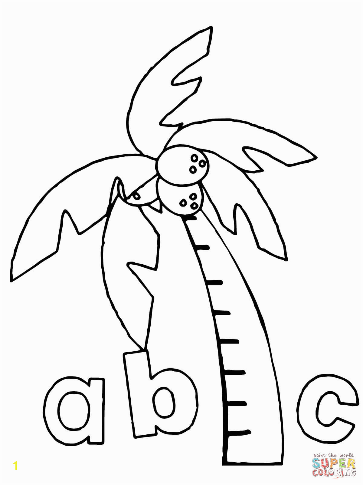 chicka chicka boom boom coloring pages