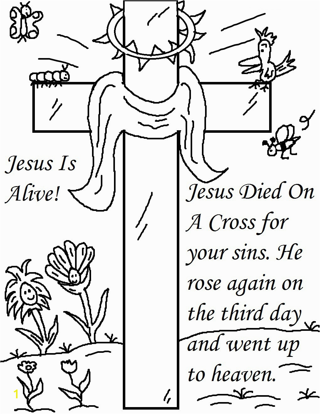 religious easter coloring pages