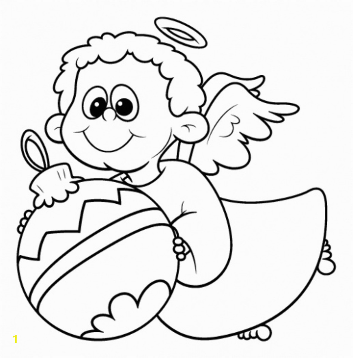 Christmas Angel ornaments Coloring Pages Printable Christmas Angel Printables
