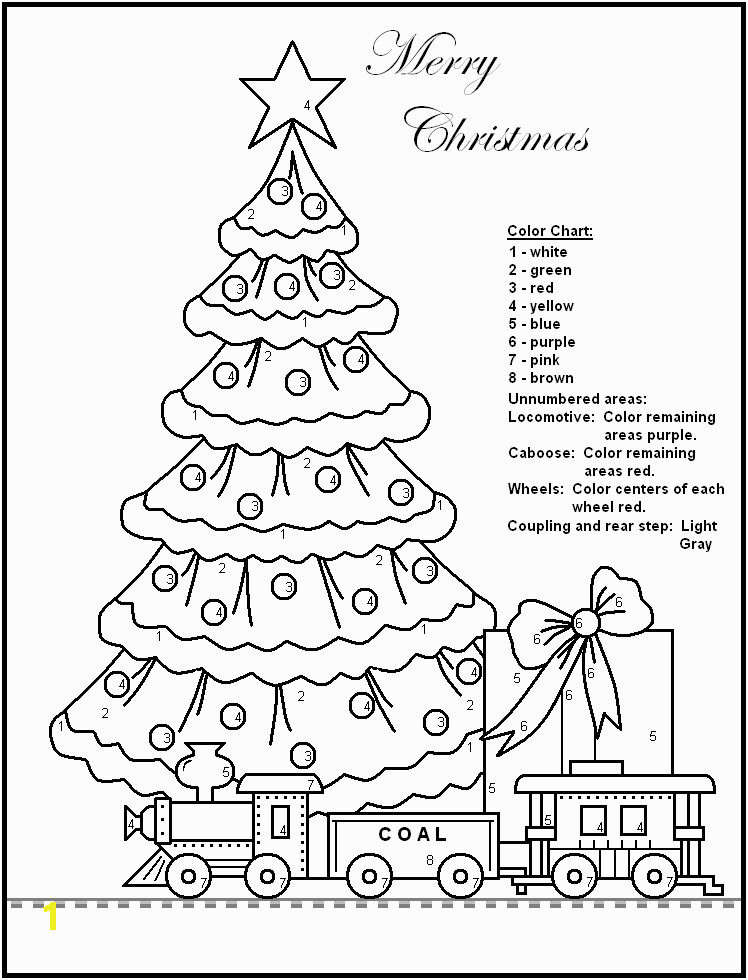 Christmas Color by Number Coloring Pages Christmas Color by Numbers Best Coloring Pages for Kids