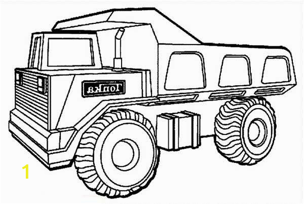chuck the dump truck coloring pages
