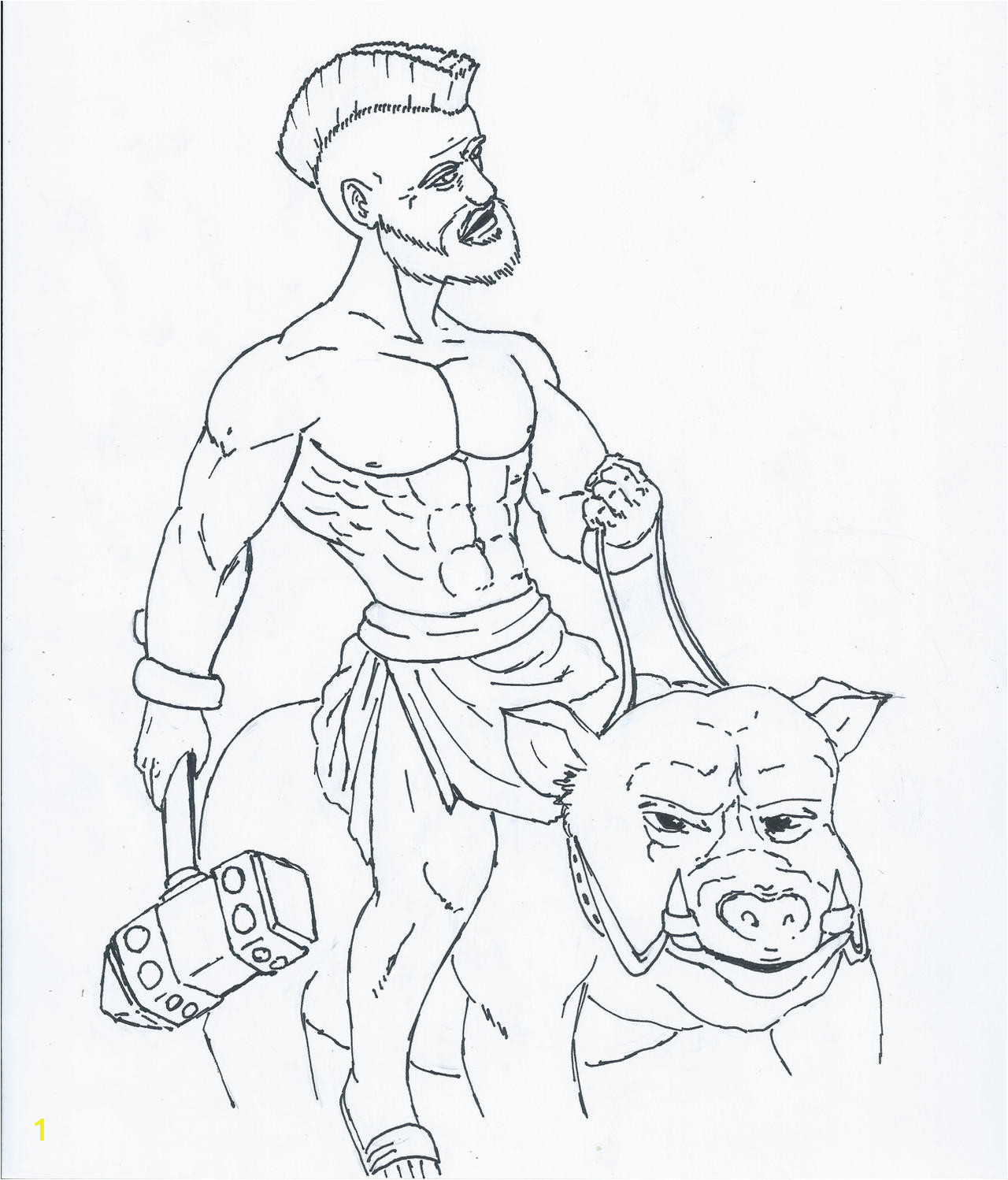 Clash Of Clans Coloring Pages Hog Rider Hog Riders Clash Clans Coloring Pages Car