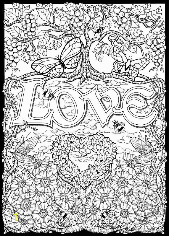 Color by Number Adult Coloring Pages Love Color by Number