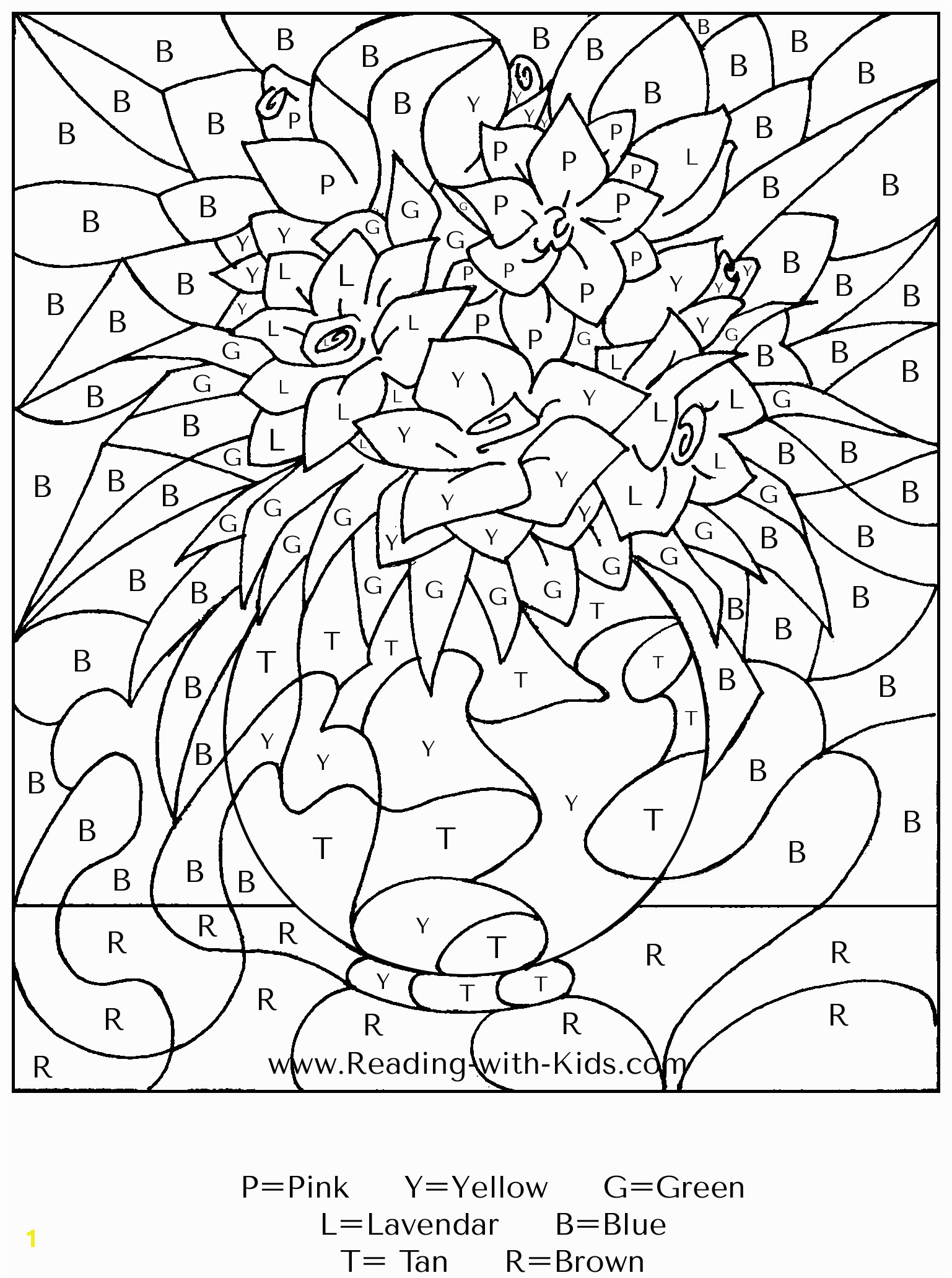 printable color by number coloring pages for adults