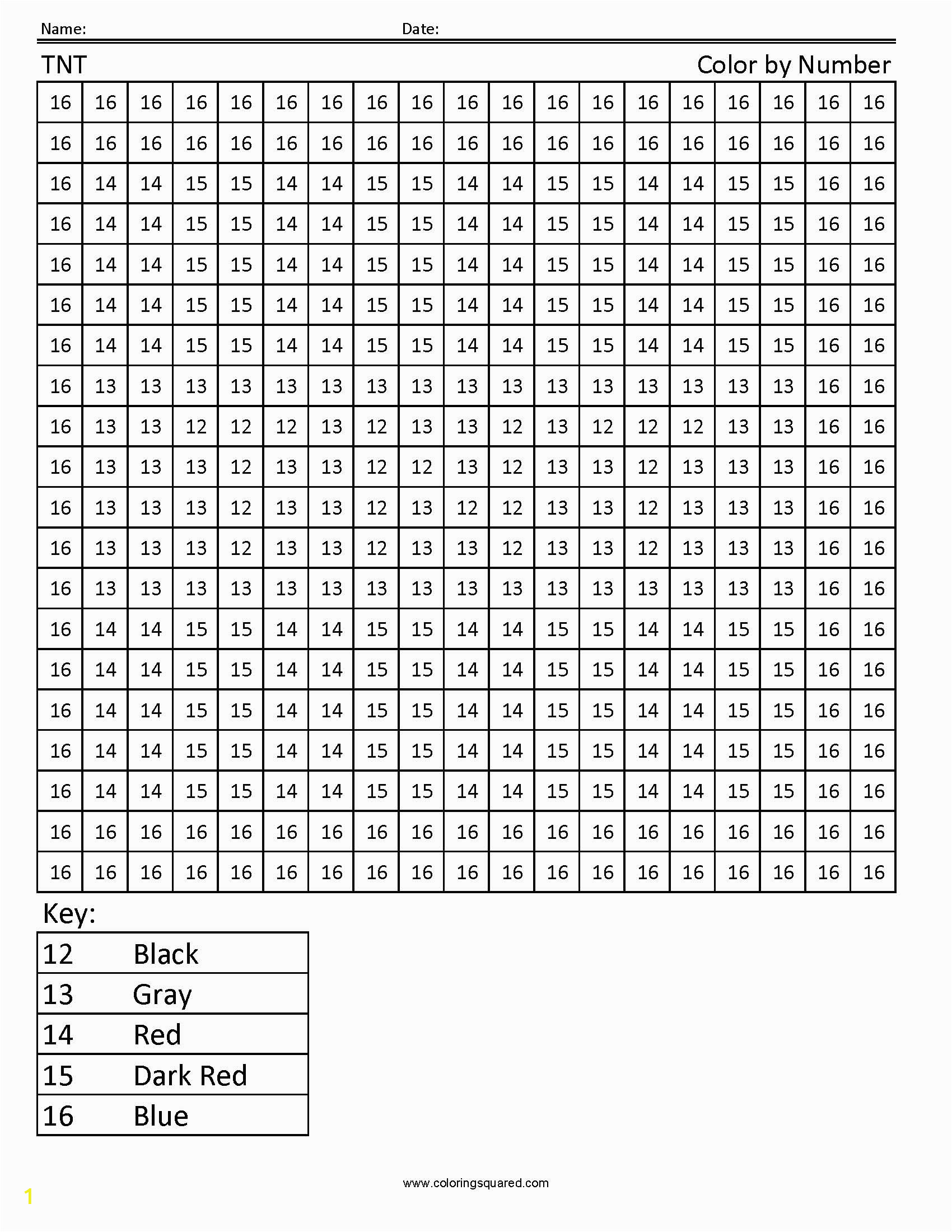 minecraft coloring pages color by number