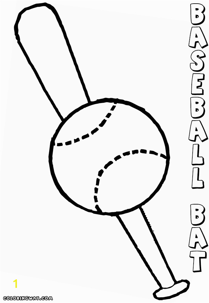 baseball bat coloring pages