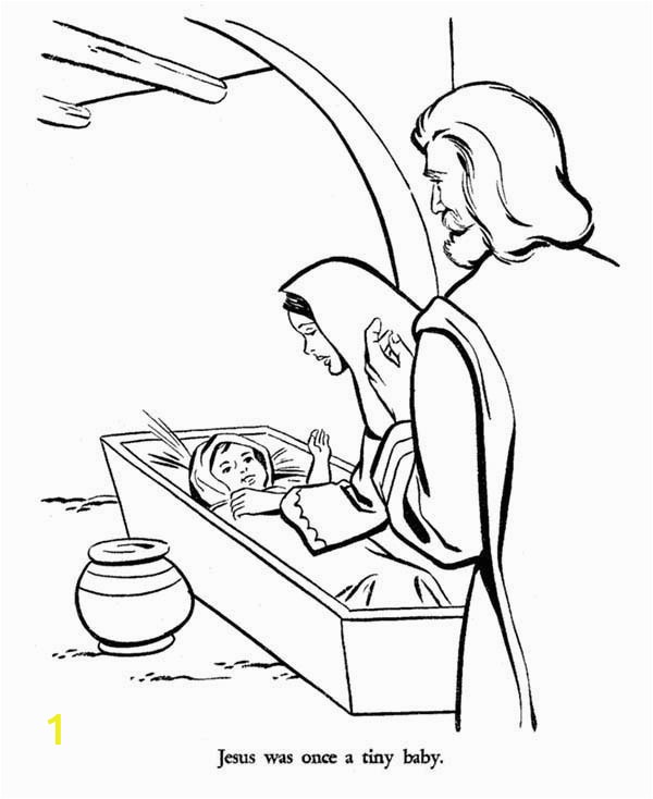 coloring pages of mary joseph and baby jesus