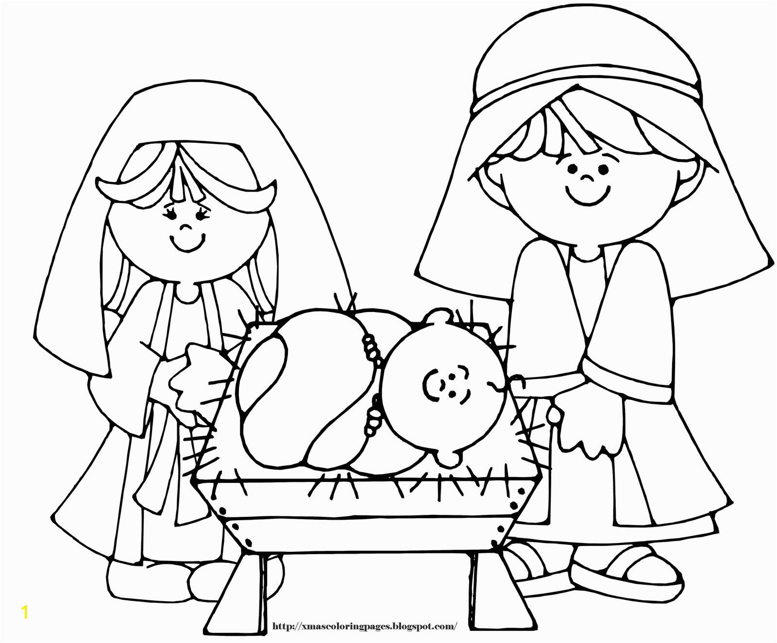 Coloring Page Of Baby Jesus Mary and Joseph Mary and Jesus Coloring Page at Getcolorings