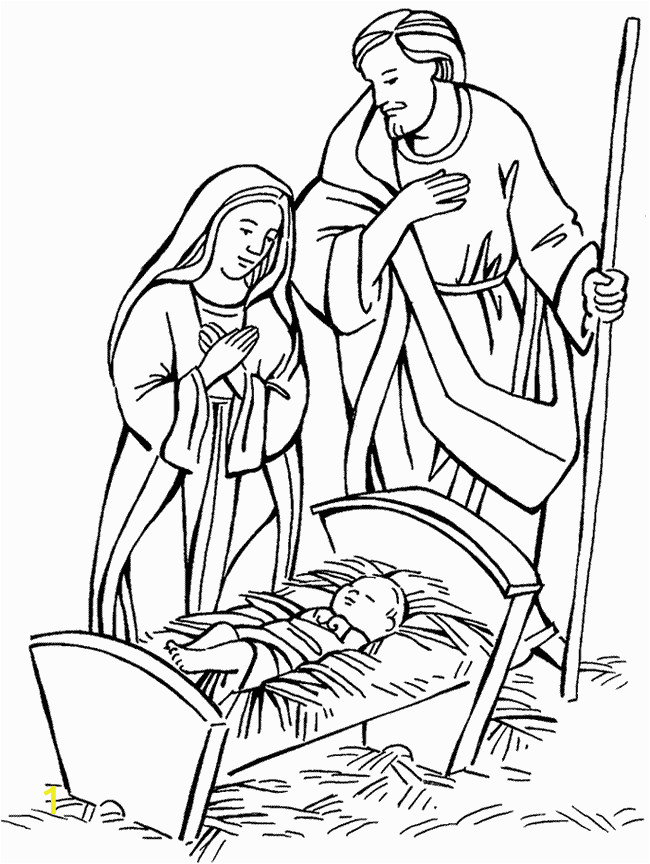 Coloring Page Of Baby Jesus Mary and Joseph Mary and Joseph and Baby Jesus Bible Coloring Pages