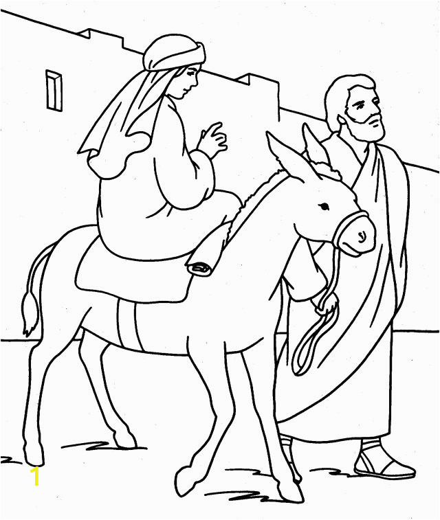 mary and joseph coloring pages