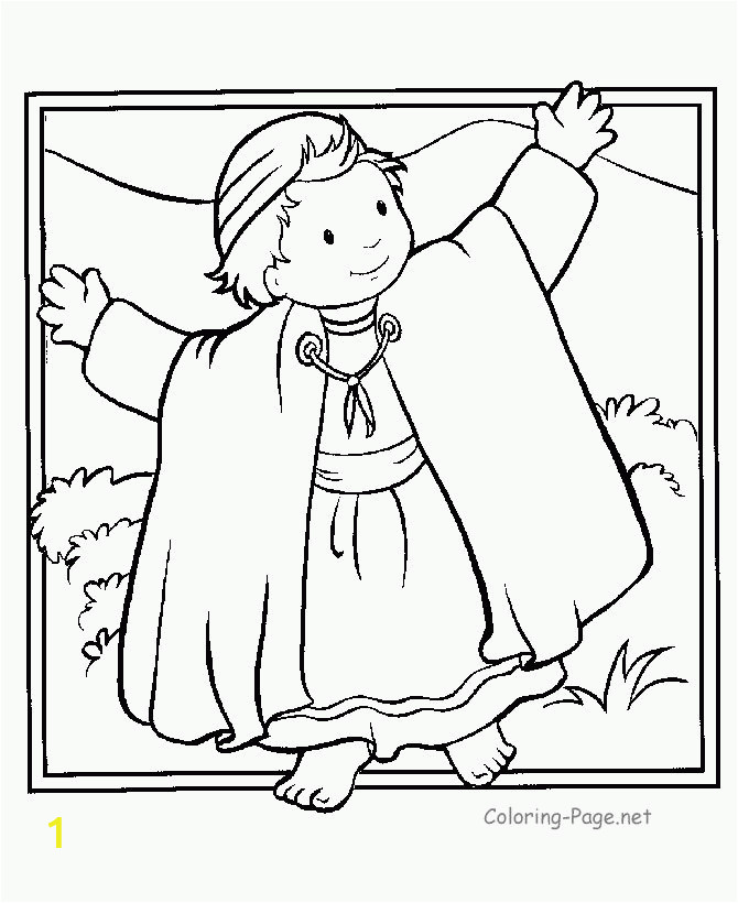 Coloring Page Of Joseph and His Coat Of Many Colors Coloring Page Joseph Coat Many Colors Coloring Home