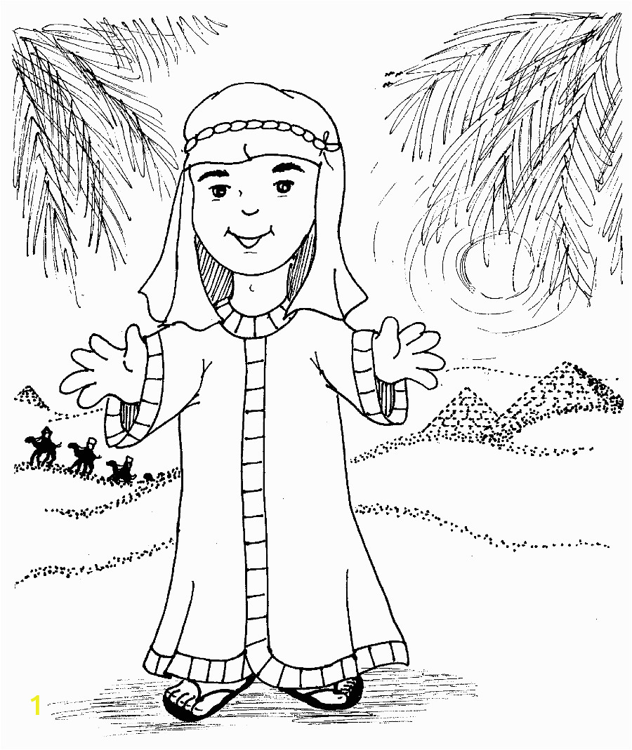 josephs coat of many colors coloring page