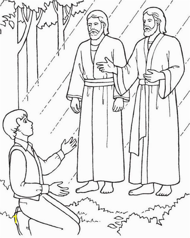 first vision coloring page
