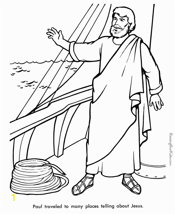 Coloring Pages About Paul From Bible Apostle Paul Coloring Pages Coloring Home