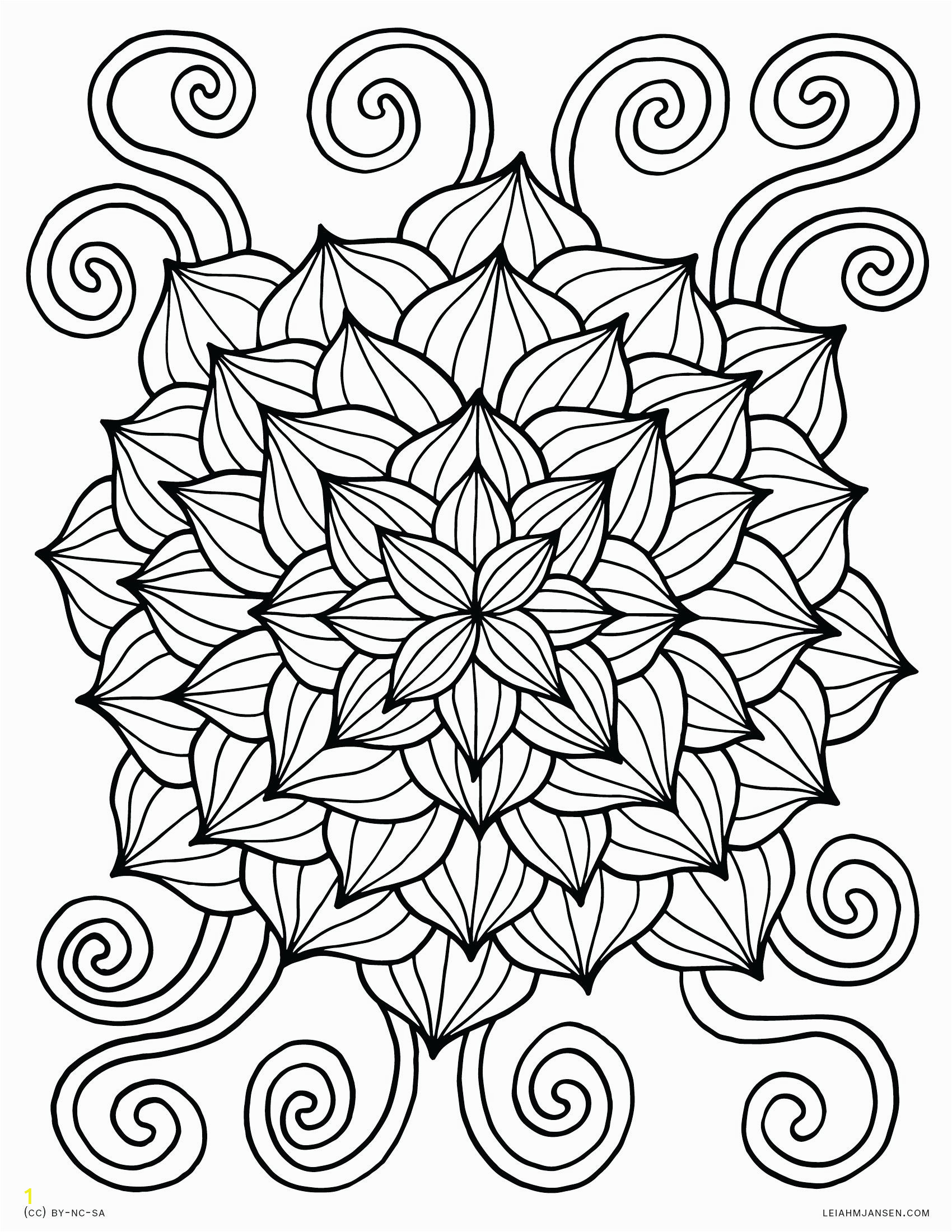abstract flowers coloring pages