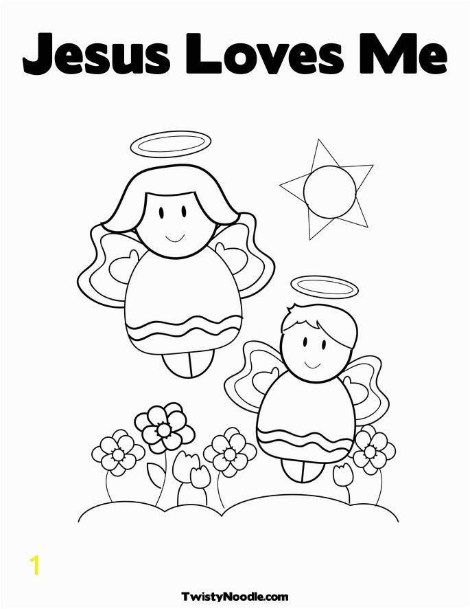 coloring pages jesus loves me