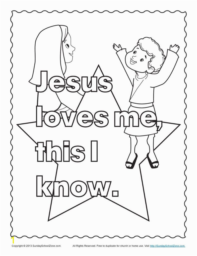 jesus loves me coloring pages printables