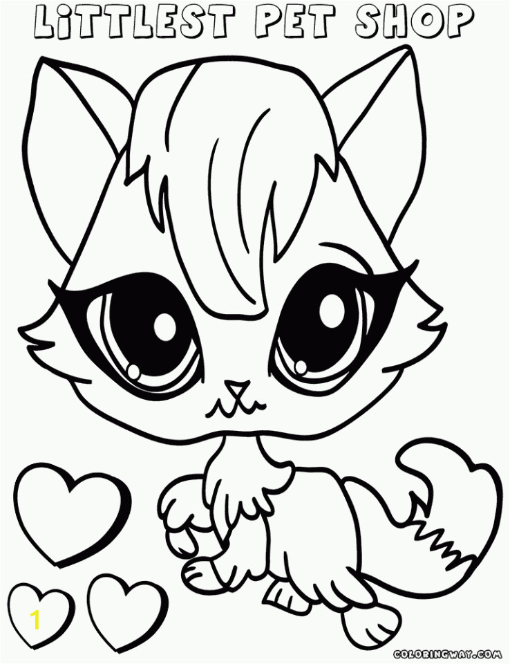 littlest pet shop cute animals coloring pages for kids