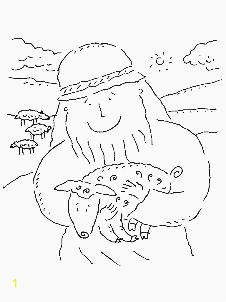 parable of lost sheep coloring pages