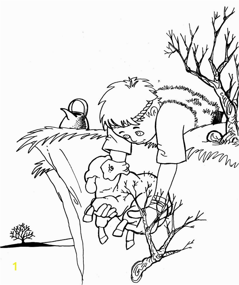 Coloring Pages for the Lost Sheep Parable Sheets for the Lost Sheep Parable Coloring Pages