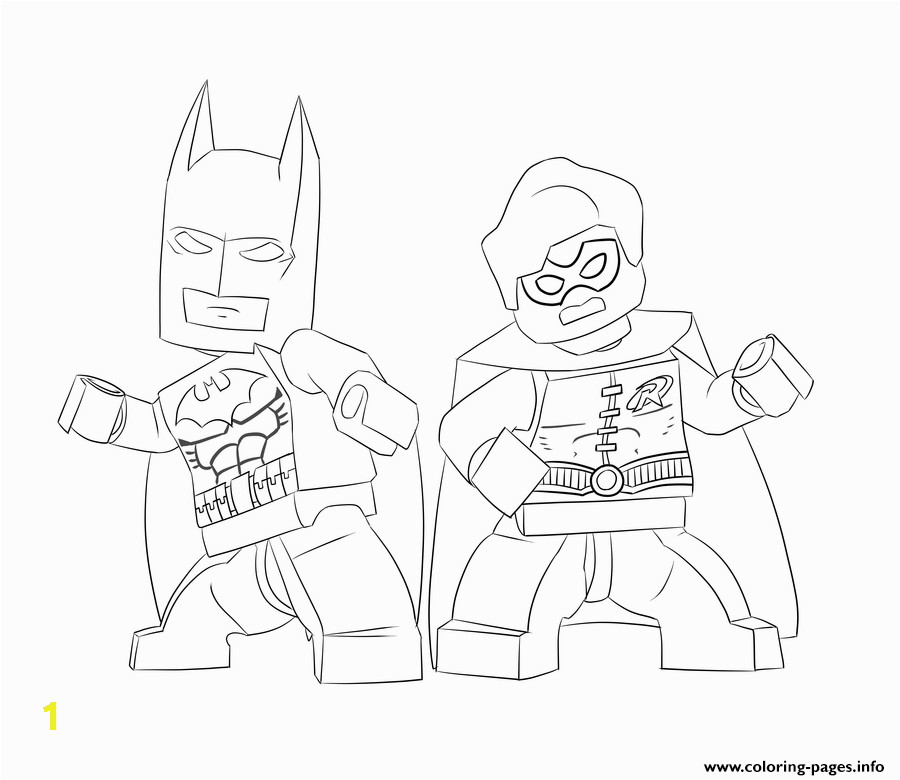 Coloring Pages Lego Batman and Robin Batman and Robin Lego Coloring Pages Printable